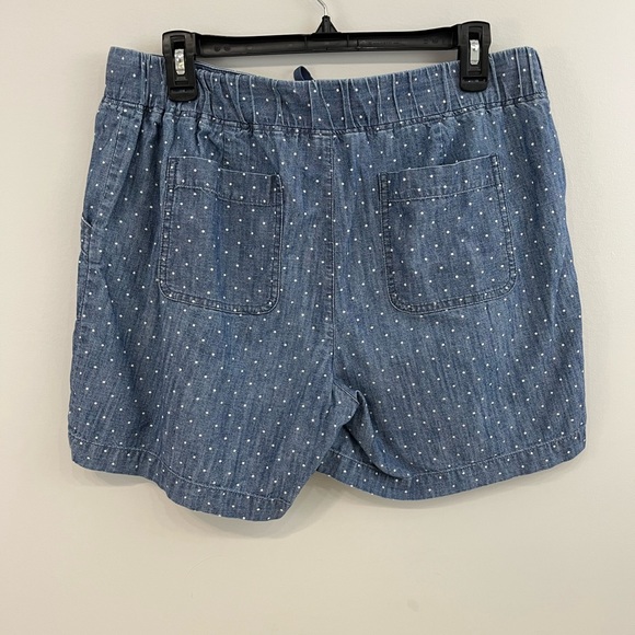 Talbots Polka Dot Chambray Shorts - Picture 3 of 5